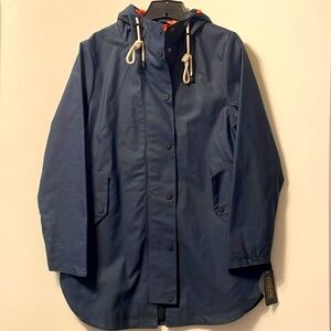 NWT Pendleton Navy Newport Hooded Waterproof Raincoat